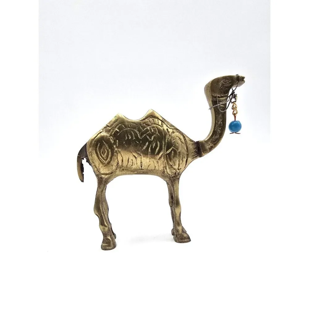 3 Camel, donkey caravan, brass bronze mini animal